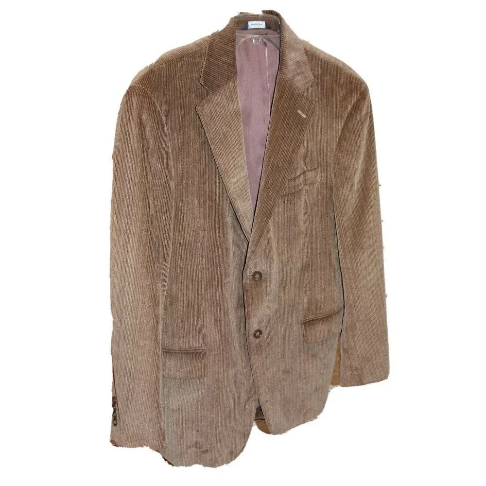 Dockers Brown Corduroy Blazer Men’s 42R Vintage Style Smart Casual Sport Coat